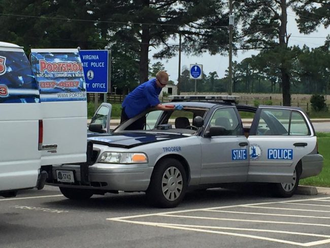 Virginia State Police Windshield and Backglass Repair